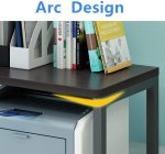 TMUCUNG Printer Stand Desktop Stand for Printer 3-Tier Multifunction Storage Book Shelf Floor Printer Table Space Organizer Perfect for Office Living Room Kitchen(Black) - Image 6